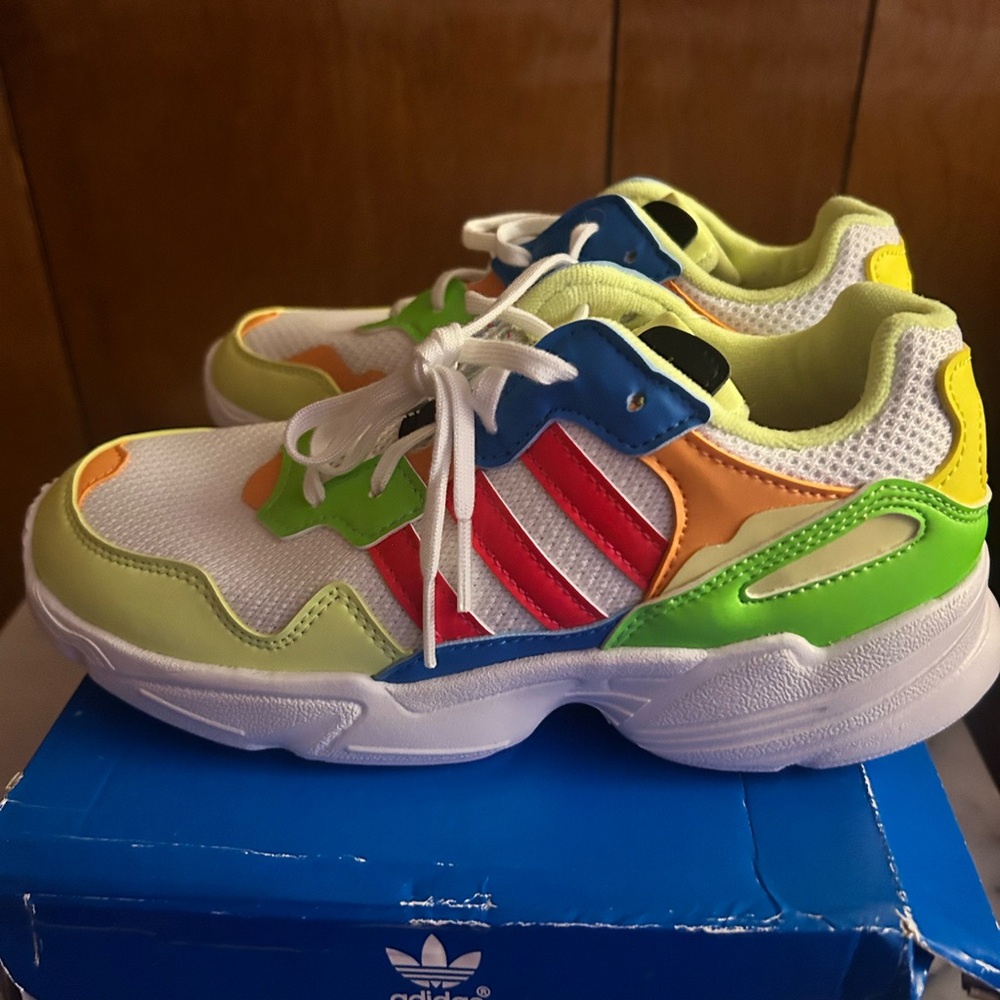 Adidas Originals Kids Yung-96 Multicolor Sneakers